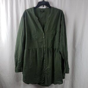 Torrid 5 Olive Green Babydoll Tunic
